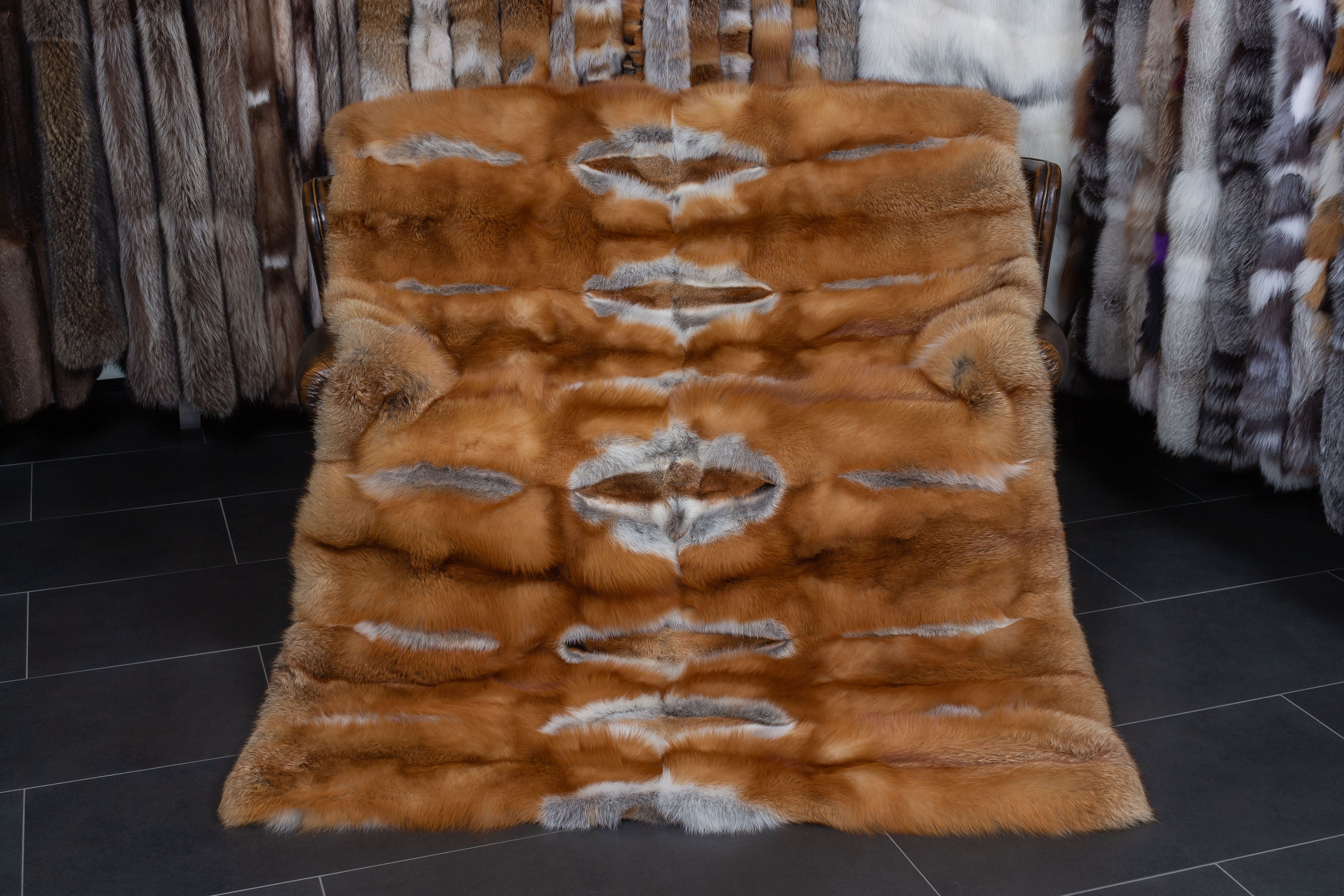 Kanadische Rotfuchs Pelzdecke - Fur Harvesters - "Cool Winter"
