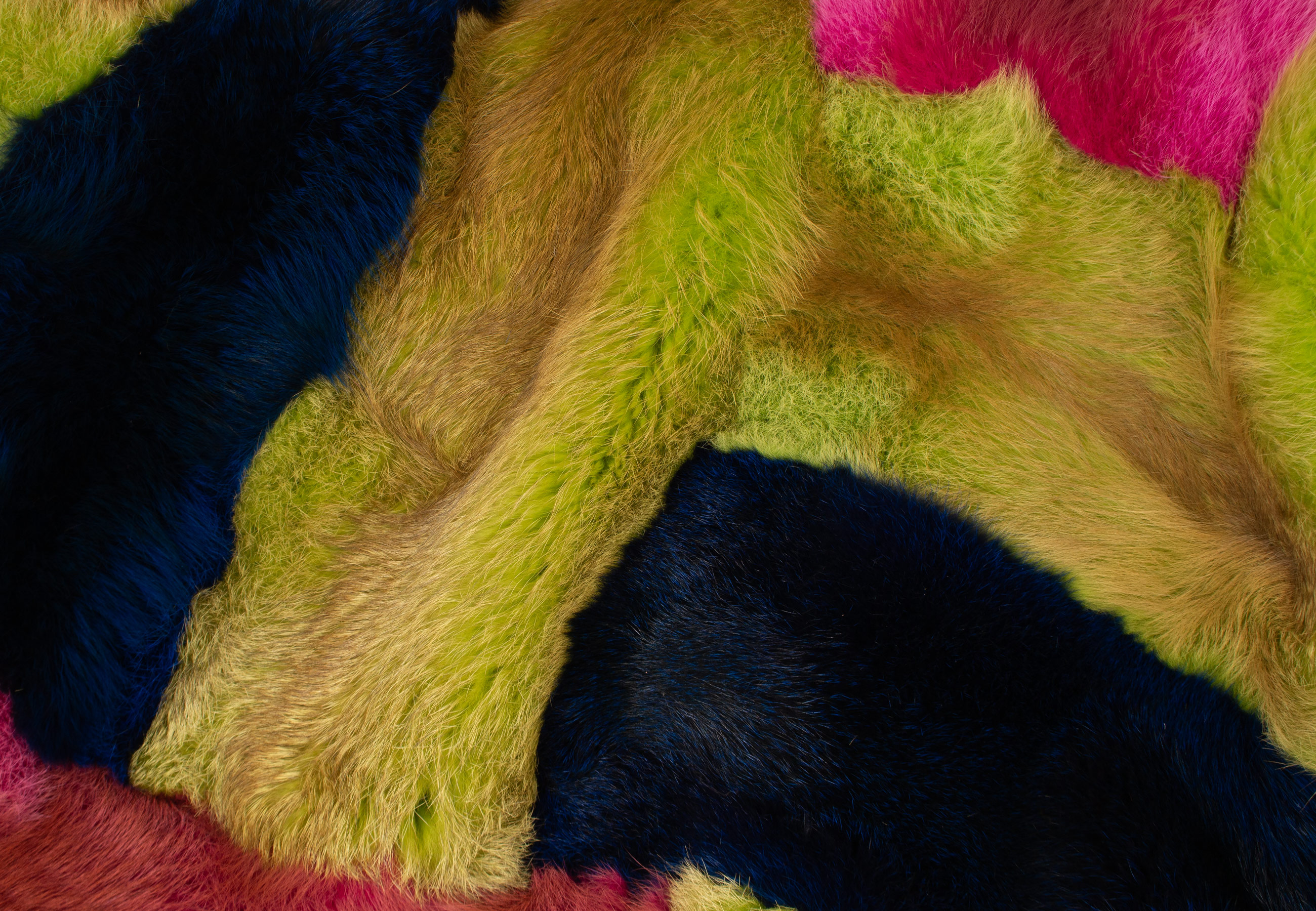 Kuschelige Rotfuchs Pelzdecke in Multicolor