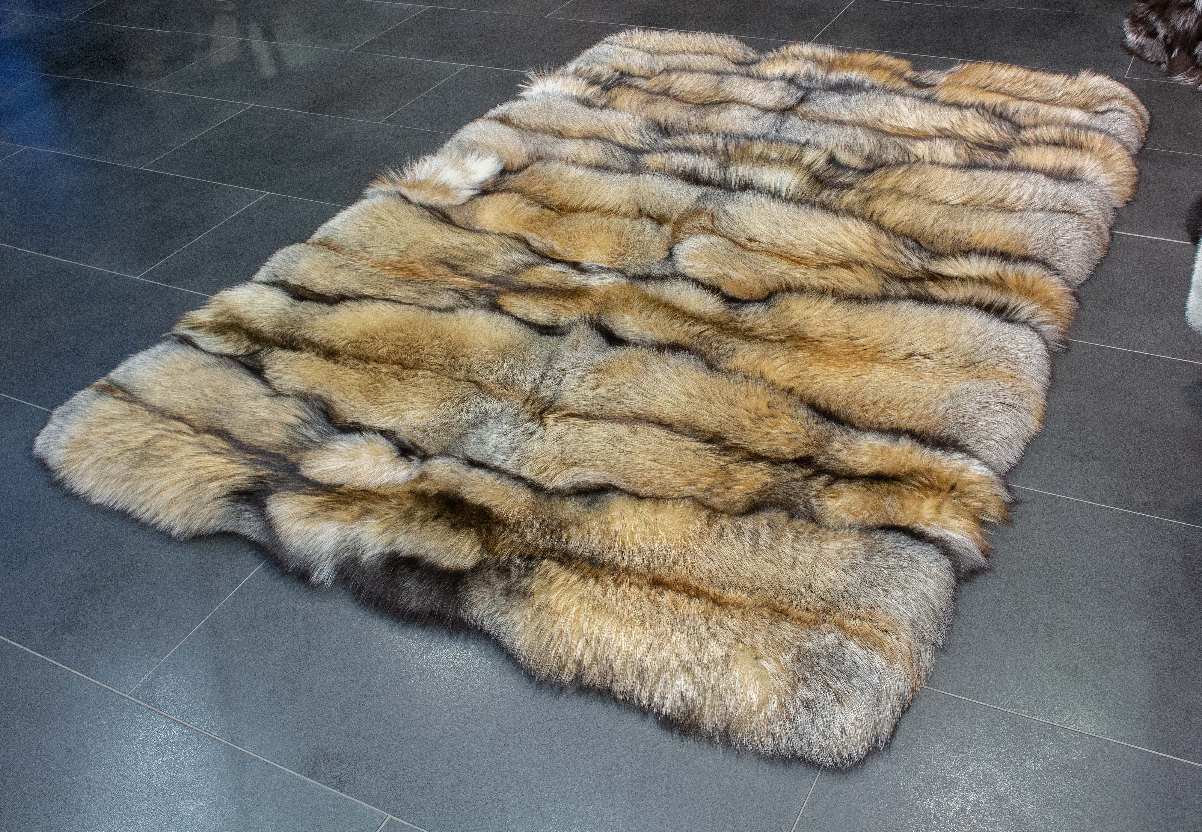 Smokey Fuchs Fellteppich "Golden Sparkle"