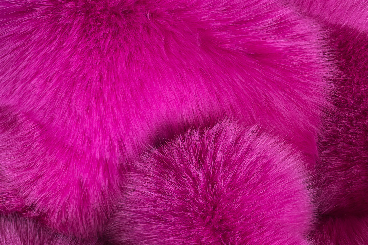 Pinkes Shadow Fuchsfell Kissen aus Echtpelz