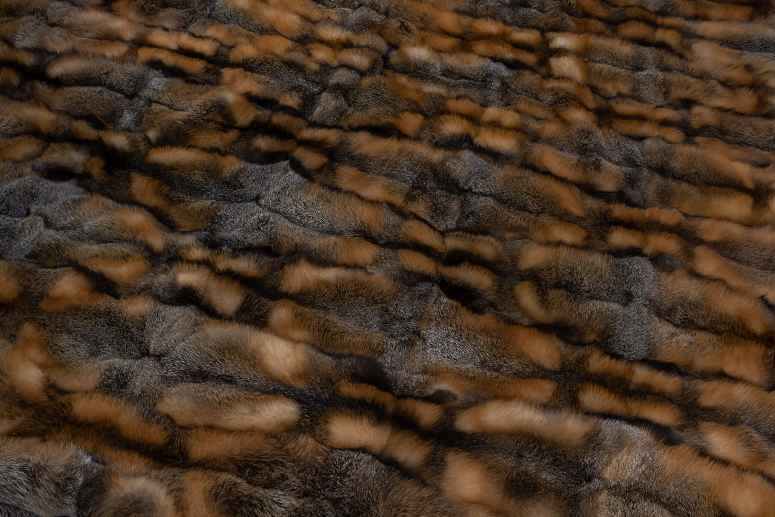 5-1879-Kanadische-Wild-Cross-Fuchs-Felldecke-Echtpelz-Lars-Paustian Große Kanadische Wild Cross Fuchs Felldecke