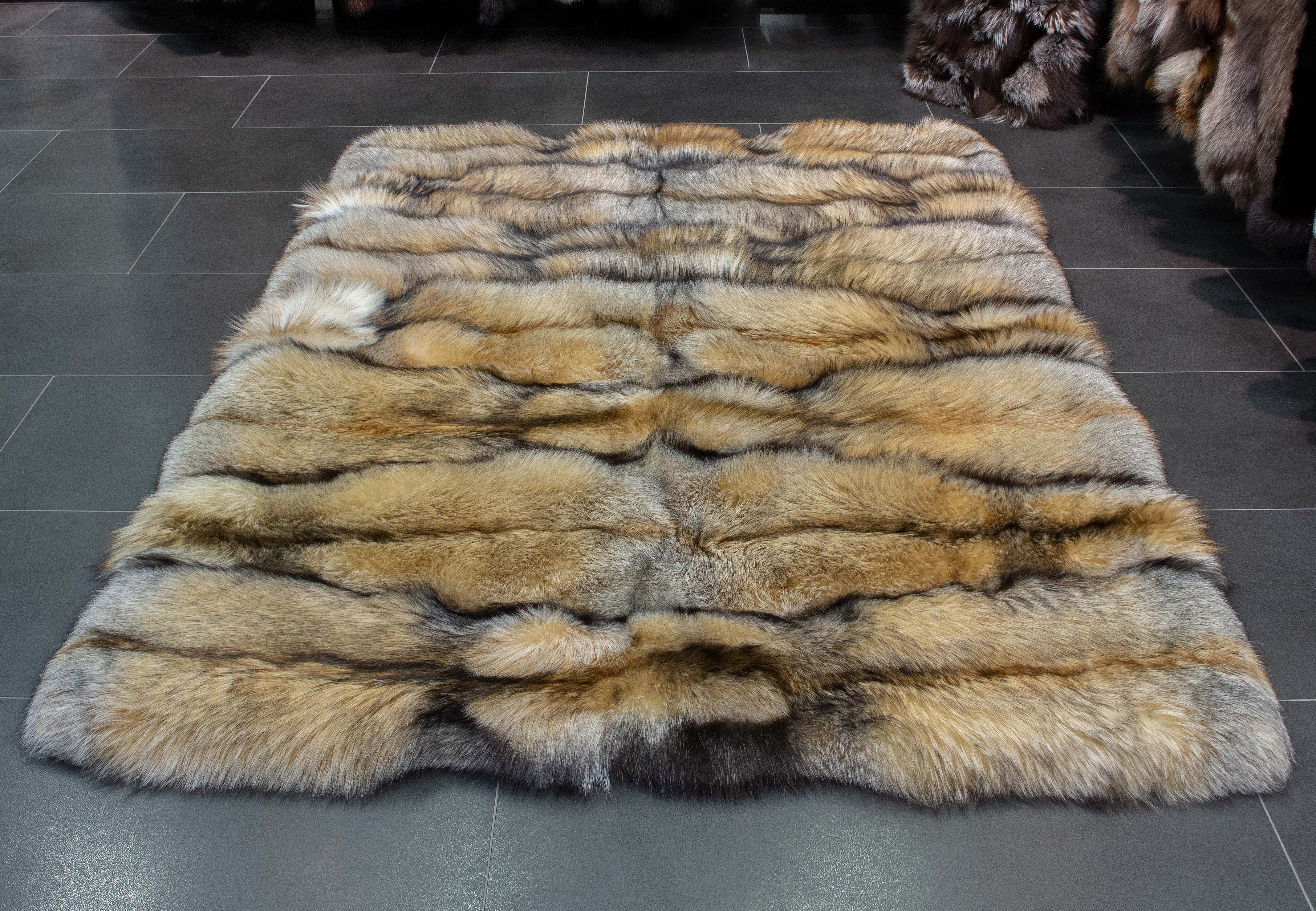 Smokey Fuchs Fellteppich "Golden Sparkle"