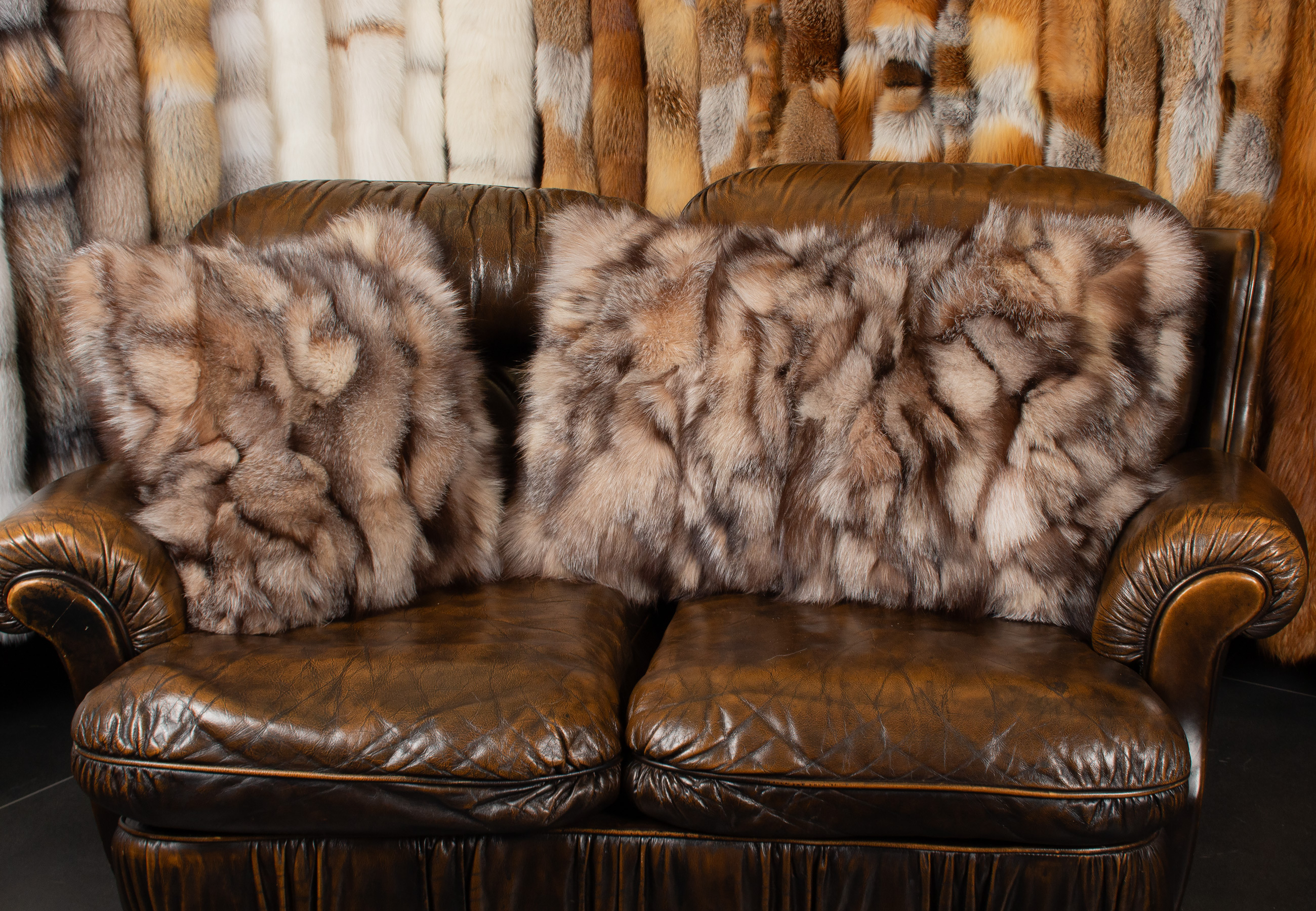 Fuchsseiten Fellkissen "Eisberg" Fuchsseiten Fellkissen "Eisberg"