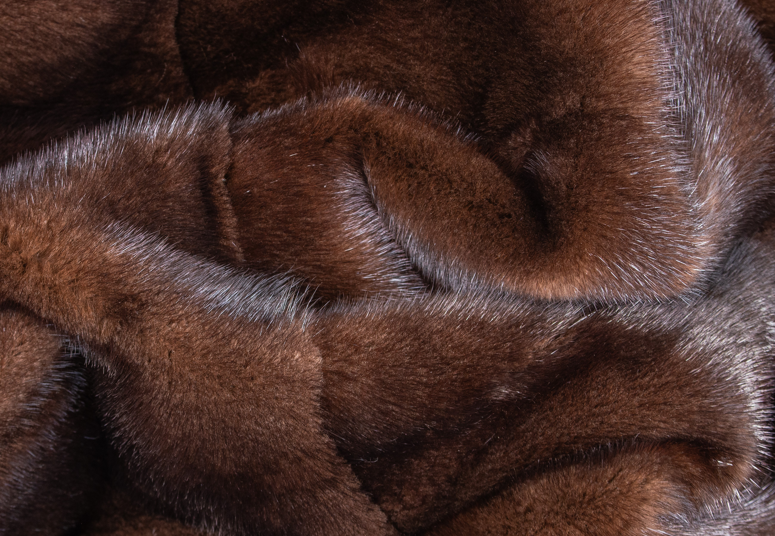 Mahagoni Nerz Pelzdecke Mahagoni Nerz Pelzdecke