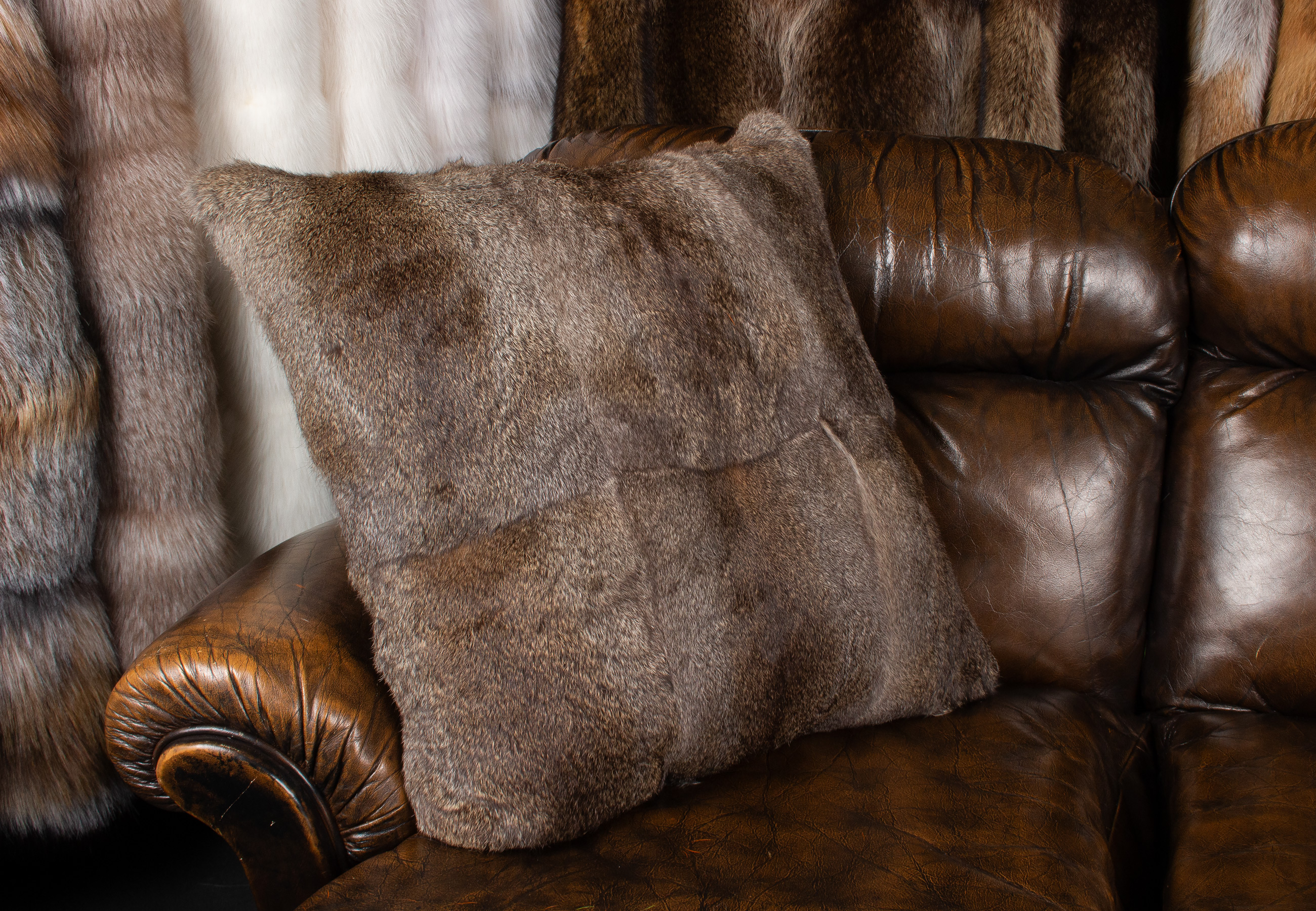 Kuschelwarmes Kaninkissen in Hasenfarbe Kuschelwarmes Kaninkissen in Hasenfarbe