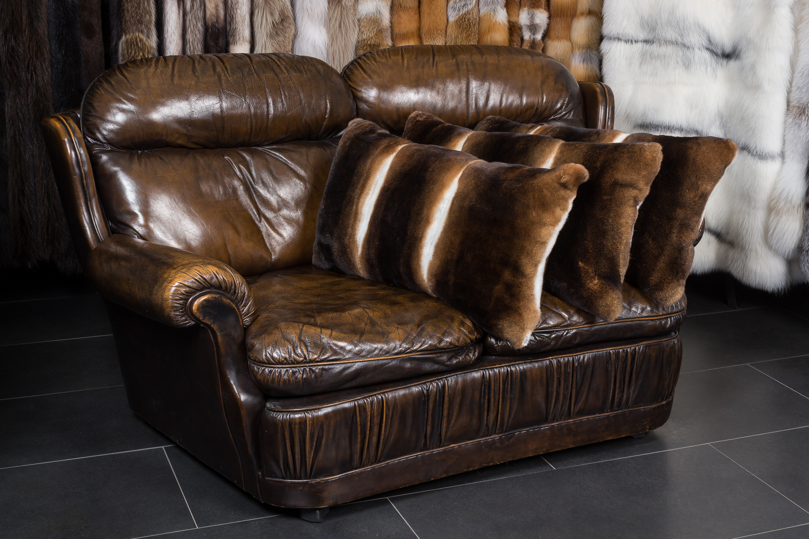 5-7671-Kaninchen-Kissen-Castor-Rex-Kanin Kaninchen Kissen aus Castor Rex Kanin