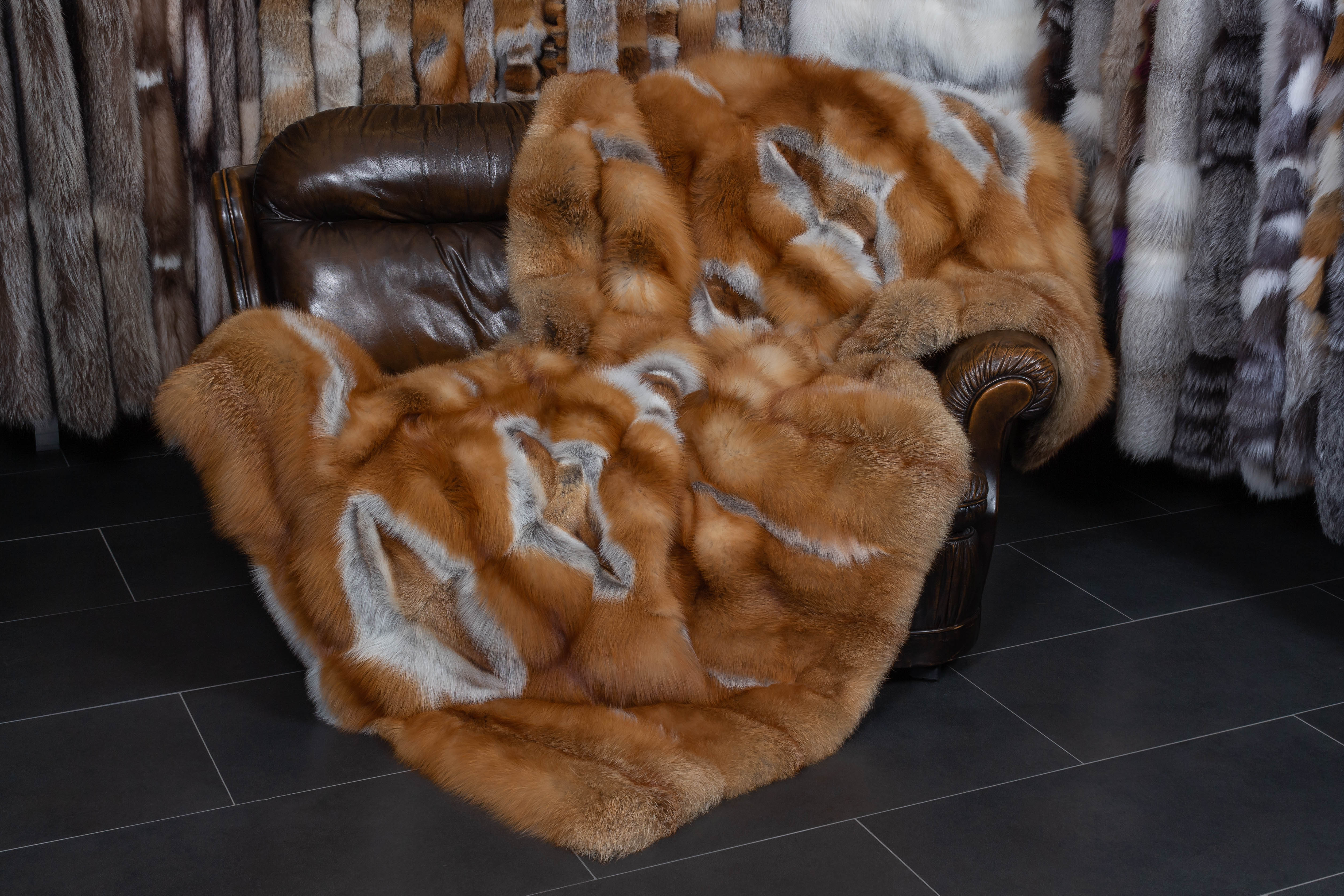 1-1300-Kanadische-Rotfuchs-Pelzdecke-Wildware-Lars-Paustian Kanadische Rotfuchs Pelzdecke - Fur Harvesters - "Cool Winter"