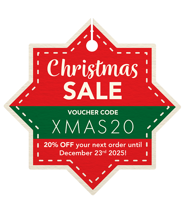 Christmas Sale 2025 - Save 20% with voucher code XMAS20.