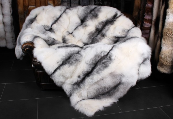 Shadow Blue Frost Fuchsdecke - Arctic Marble Style Shadow Blue Frost Fuchsdecke - Arctic Marble Style